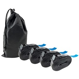 4 x Professional Lashing Strap Lashing Strap Clamping Lock 1 Piece Choice of Length 2.5 4 5 or 6 m Load Capacity up to 250 kg DIN EN 12195-2 (5 m)