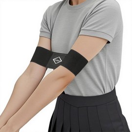 Scott Edward Pro Golf Swing Training Aid,Solid color,Fashionable and Simple,Swing Correcting Arm Band Correct Training Swing Gesture Alignment Practice Tool for Golf Beginners,Female,Girl,Woman(Black)