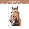 Tanlaby Horse Window Stickers Farm Animals Window Stickers Reusable Double-Sided