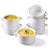 DELLING 6 Pack Soup Bowls with Handles, 24 Oz Large