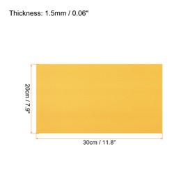 Rebower 2Pcs Foam Sheets Crafts Foam Arts Paper 12 x 8 x 1/16 Inch [for Crafts Project, Scrapbooking, DIY, Party Handicraft, Costumes]-30cm x 20cm x 1.5mm / Dark Yellow
