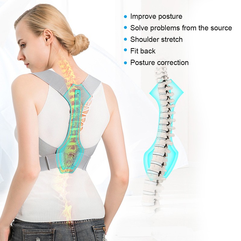 Adult Posture Corrector Brace Back Spine Support Fixing Belt Hunchback