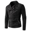 Retro Leather Jacket with High-end Feel, Retro Tie Dye Washed