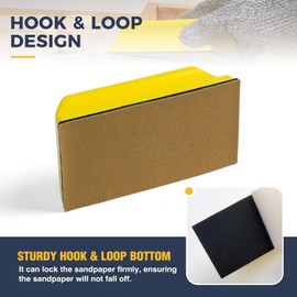 7-Piece Sanding Block Set Yellow for Fine Processing - Hand Sanding Block for Polishing Tight Gaps and Surfaces (Sanding Block Set)