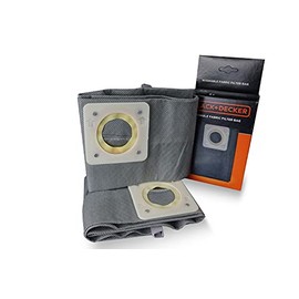 BLACK+DECKER Cloth Filter Bags, Cloth Filter Bags, Grey, One Size