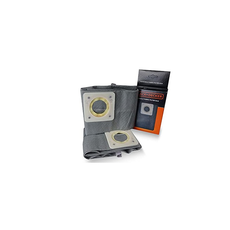 BLACK+DECKER Cloth Filter Bags, Cloth Filter Bags, Grey, One Size
