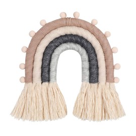 WOWOWO Rainbow Handmade Woven Nordic Children's Room Wall Hanging Home Decoration