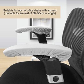 J-ouuo 1 Pair Armrest Covers Chair Armrest Covers Elastic Elbow/Arm Protection Washable Easy to Put on and Take Off Soft Protection for Arm Pain Easy Wash Chair Office Chair for Home Office Office Red Gray Blue Home Use (Gray)