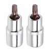 Juttzzei 2PCS Torx Bit Socket Set, 1/2" Drive T40 Torx
