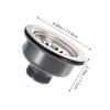 SHINEOFI Sink Filter Strainer Assembly Easy to Clean Strainer Prevents