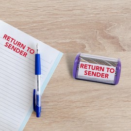 Imprint 11 38 x 14mm Return to Sender Self Inking Rubber Stamp in RED Ink Stamp Design 4U