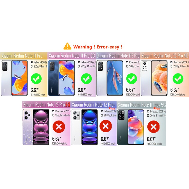 Longstong Handyhülle Kompatibel mit Redmi Note 11 Pro / Note