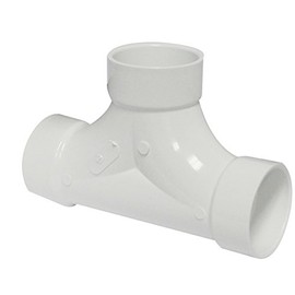 Canplas 193723 PVC DWV 2-Way Cleanout FTG, White