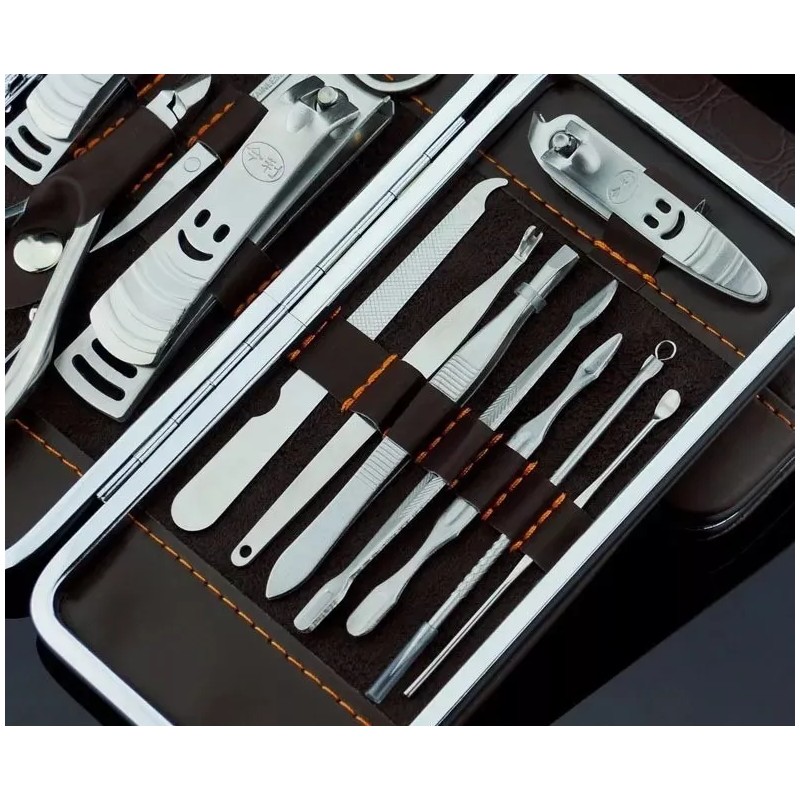 SET12 Set De Manicura Pedicura Pies Manos Acero Inox 12