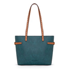 Tote Bag for Women Slouchy Hobo Bag Large Shoulder bag Minimalist Top Handle Handbags and Purses with decorative belts and stitching strap MWC-590LKB