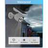 WEILAILIFE Outdoor Solar Motion Sensor Light Wireless Security Floodlight with