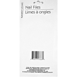 Nail Files Sassy + Chic, 4 Pieces