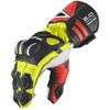 Berik Thunar Evo Motorcycle Gloves, Black/Neon Yellow/Neon Red, XS |