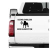 siviwonder Old English Bulldog Noise Alarm System Car Sticker Dog