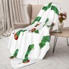 Gelasgo Caterpillar Throw Blanket Ultra Soft Flannel Blanket, Cozy Warm