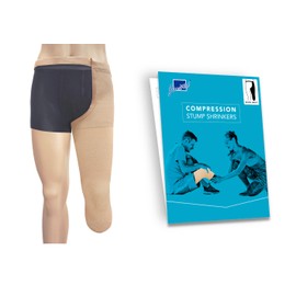 JianiMed Prosthetic Stump Shrinkers with Belt – Below Knee, 40cm, Compression, Amputee Socks, 20-30, Daily use, Taiwan Excellence XL