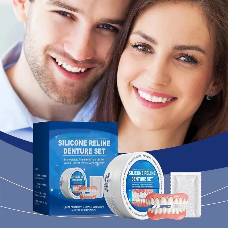 Set Pares Dientes Postizos Silicona Carillas