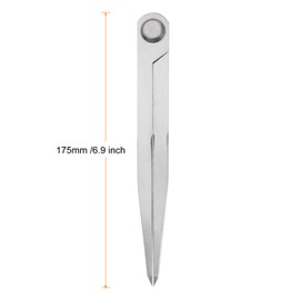 sourcing map Navigation Divider 7 Inch 175mm Adjustable Straight Pattern Divider Compass for Metalworking Geometry Drawing Woodworking