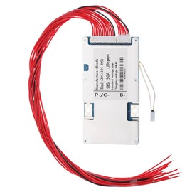 Bisida 19S BMS 60V 50A Lifepo4 Battery Management System PCB Protection Board with Balance Wire and NTC,Ten Functional protections, Common Port, for Lifepo4 Battery Pack (19S 60V 50A)