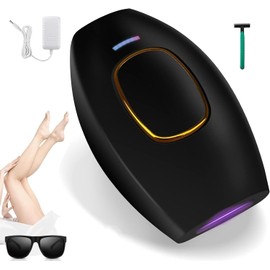Límite-MX Depiladora de Luz Pulsada,Depilación Laser Profesional para Mujeres y Hombres,Depiladora Portátil,5 Nivel de Energía,Afeitadora con Gafas,para Piernas, Cara, Cuerpo, Línea de Bikini,Negro