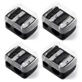 Anspitzer für Kajalstifte Kajal Spitzer Dicke Stifte Bleistiftspitzer Anspitzer Kajalstift Eyeliner Anspitzer Dicke und DüNne Stifte Augenbrauenstift Pencil Sharpener Anspitzer Mit BehäLter (4 Stück)