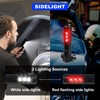 GEEBONFLUGENS Red Emergency Car Flashlight - 2000 Lumen Dual Light