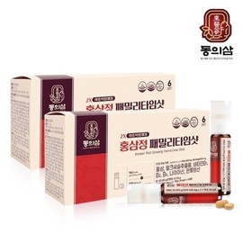 동의삼 홍삼정 패밀리타임샷 1+1 (총 28병) Dongui Sam Red Ginseng Family Time Shot 1+1 (Total 28 Bottles)