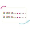 IMRAIN Press on Toenails Short Square Fake Toe Nails Pink