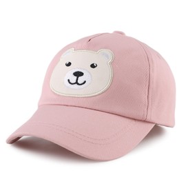 XIAOHAWANG Unisex Summer Hat Girls Sun Protection Baseball Cap Boys Peaked Cap UV Protection Baseball Cap Children's Cap Spring Summer, Pink Bear