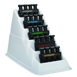 Cando® VariGrip® Hand Exerciser, Finger Exerciser, Set of 5 with Stand