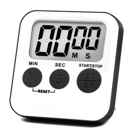 Kitchen Timer for Cooking Loud Alarm  Large Display Auto Memory Big Button,for Teacher Classroom Haves Count Down-up Easy to use (6.0-Grey) - Color: Red