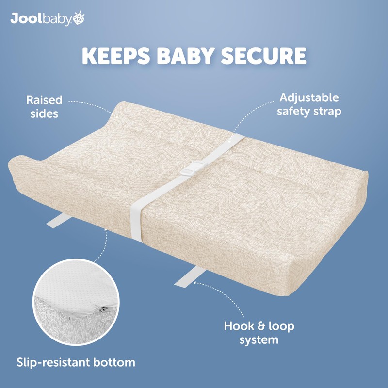 Jool Baby Changing Pad Covers (2 Pack) Soft & Comfortable,
