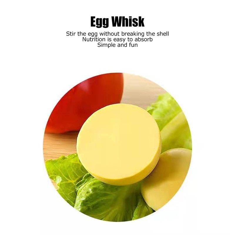 Egg Scrambler Shaker, Whisk Hand Powered Golden Egg Maker Eggs