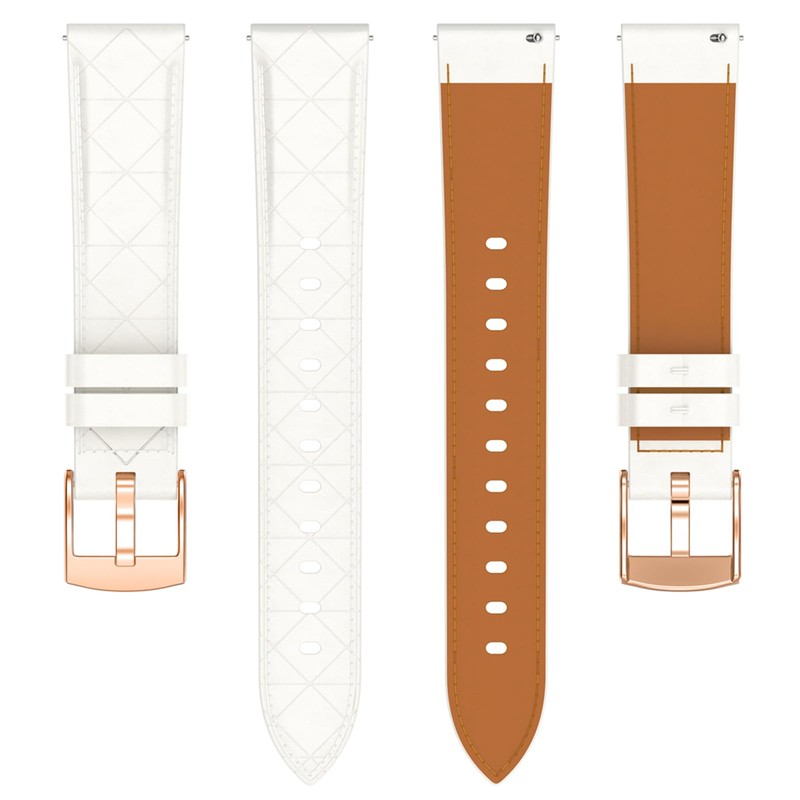 [SQHYWJ] Genuine Leather Watch Band 18mm 20mm Sweatproof Quick Release