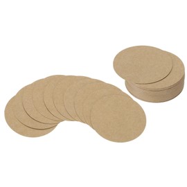 PATIKIL 2inch Circle Card Stock, 50Pcs Round Shape Cutouts Paper Thick Cardstock Coaster for DIY Craft Projects Classroom Bulletin Board Decor, Kraft Color