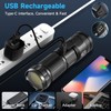 Rechargeable Flashlights High Lumens, 120000 Lumens Super Bright Led Tactical