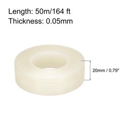 sourcing map Removable Protective Film Tape, 0.79 Inch x 164 Ft Surface Protective Scratch Film Tape Roll for Furniture, Electrical Appliances, Clear