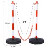 TREATLIFE HOME Effective Crowd Control with Traffic Delineator Post Cones,