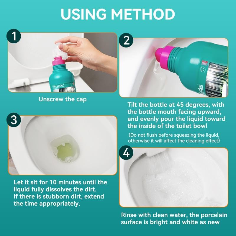 Sukgarden Toilet Bowl Cleaner, Gets Rid Of Limescale And Hard