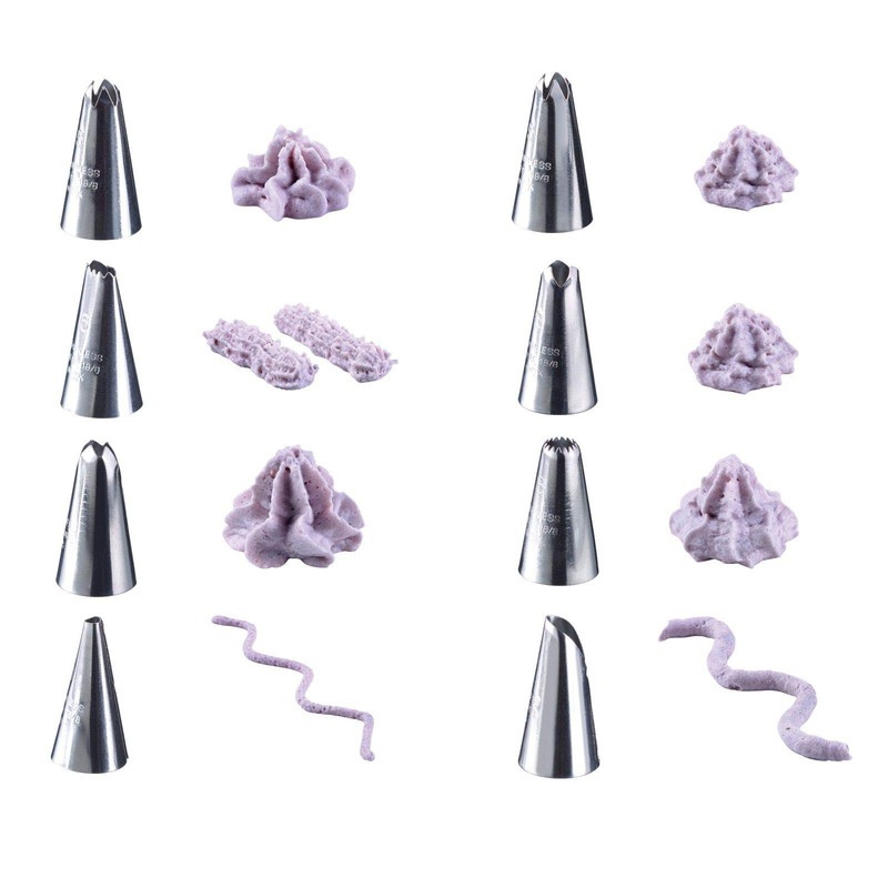 Westmark Pastry Press/Piping Syringe, with 8 Moulded Discs and 8