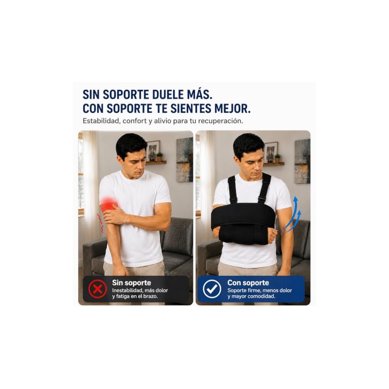 Cabestrillo para Brazo Adulto, Inmovilizador de Hombro Universal