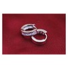 Sterling Silver 10mm Huggie Hoop Small Square Sleeper CZ Crystal
