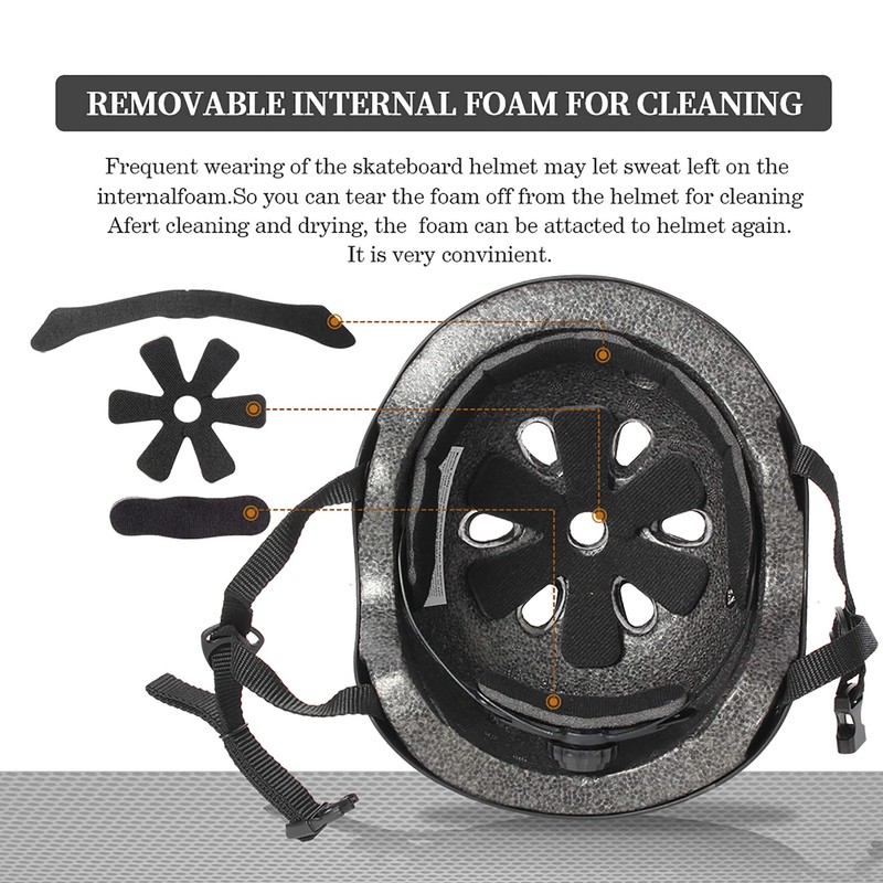 Tourdarson Skateboard Helmet Impact Resistance Ventilation for Youth & Adult