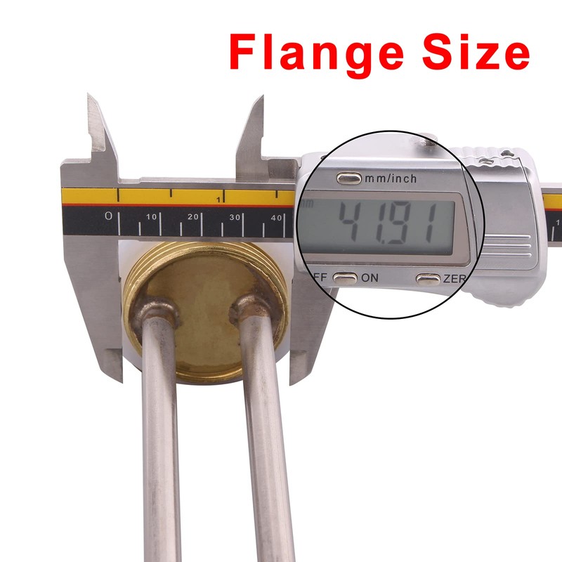 DERNORD 12V Warmwasserbereiter Element 200 Watt 1.25" Kupfer Flansch Heizelement