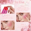 4 Pcs Jelly Blush Stick, 3 in 1 Milk Jelly